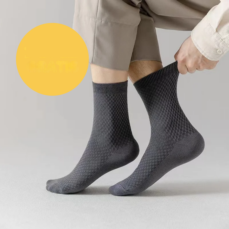 Luxury Bamboo Socks - BambooSoft-1 + 1 Free-Grey-38-41-State of Style