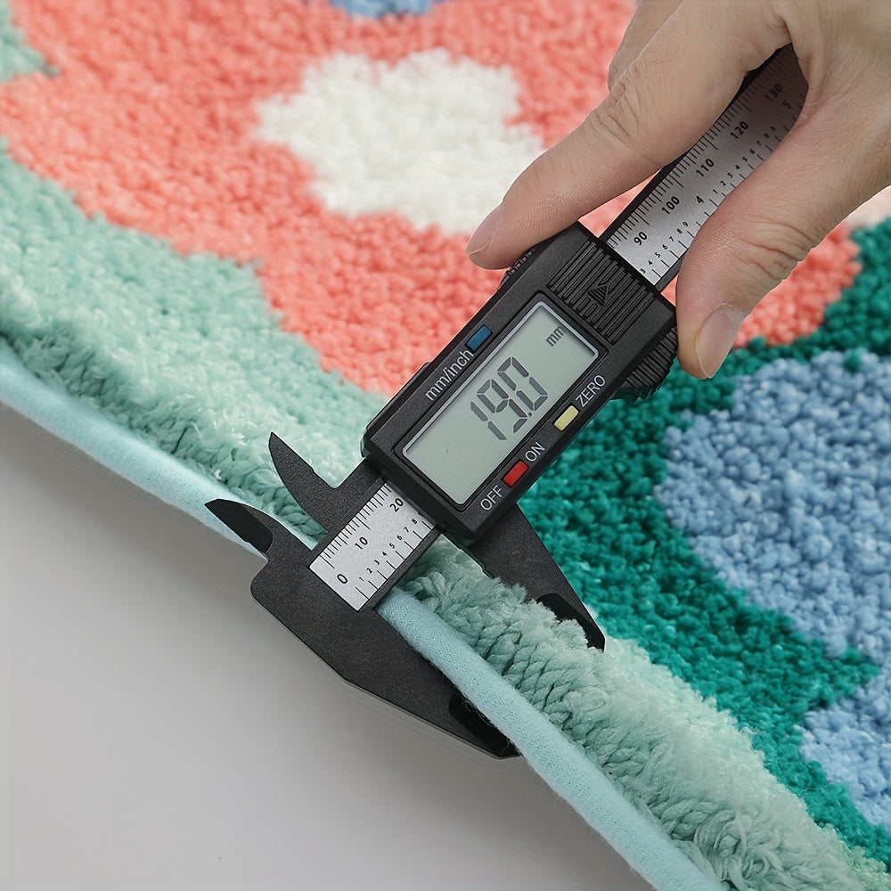 Luxury Bath Mat with Floral Pattern, Extra Soft and Absorbent - Florina-Happy Flower Forest-45x70CM-State of Style