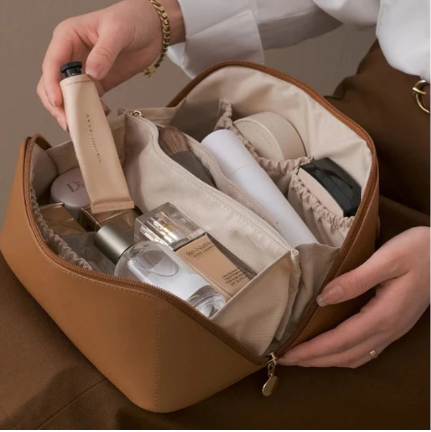 Luxury Beauty Case - BelleVault-Beige-State of Style