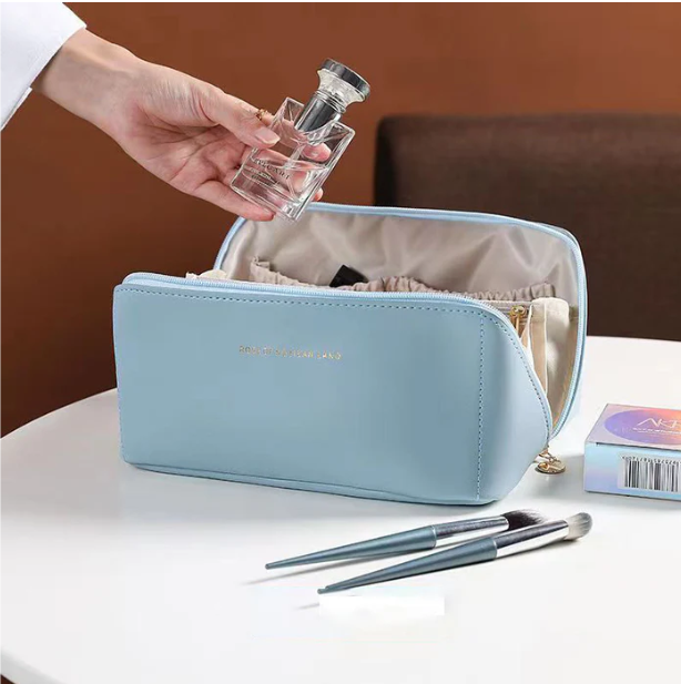 Luxury Beauty Case - BelleVault-Blue-State of Style