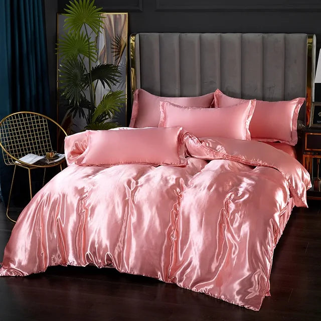 Luxury Bedding Set - SilkEssence-Jade-90 x 200.00 cm-State of Style