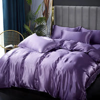 Luxury Bedding Set - SilkEssence-Moonlight blue-90 x 200.00 cm-State of Style