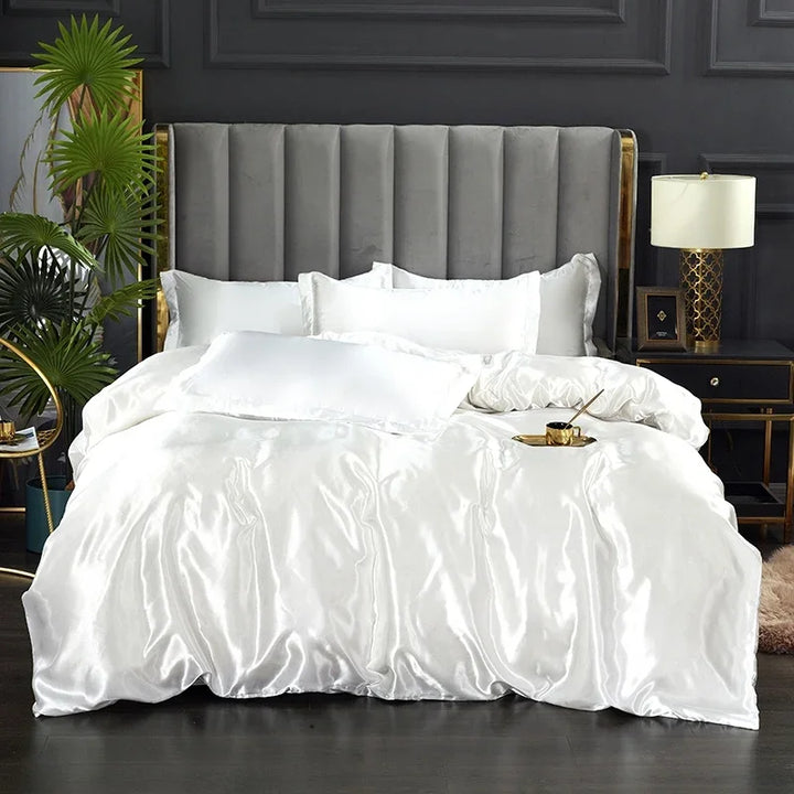 Luxury Bedding Set - SilkEssence-Moonlight blue-90 x 200.00 cm-State of Style