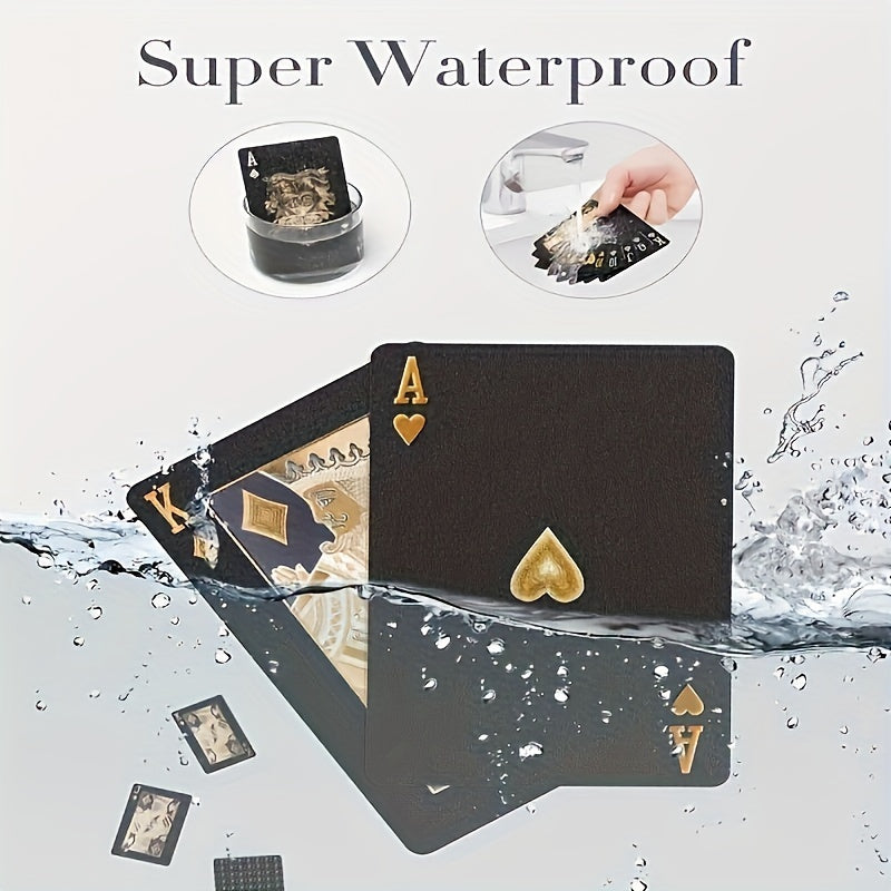 Luxury Black Playing Cards - Waterproof & Flexible with Storage Box - Noctura-State of Style