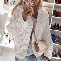 Luxury Cashmere Ladies Cardigan - Camille-White-S-State of Style