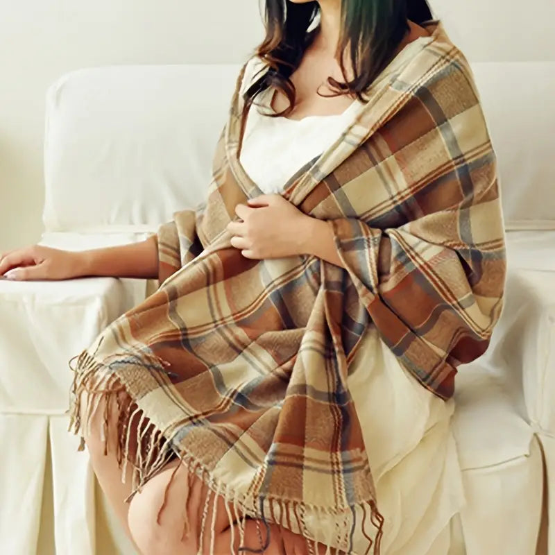 Luxury Cashmere Ladies Scarf - Marlowe-Beige-State of Style