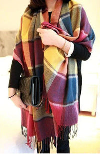 Luxury Cashmere Ladies Scarf - Marlowe-Rainbow 2-State of Style
