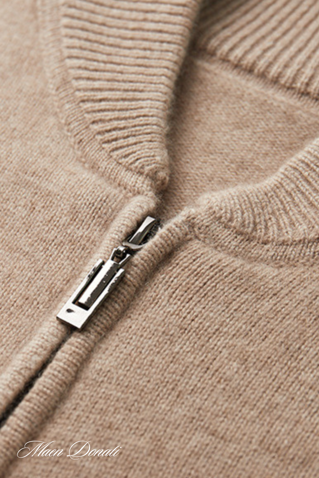 Luxury Cashmere Men's Sweater - Lucas-Light Brown-M-State of Style