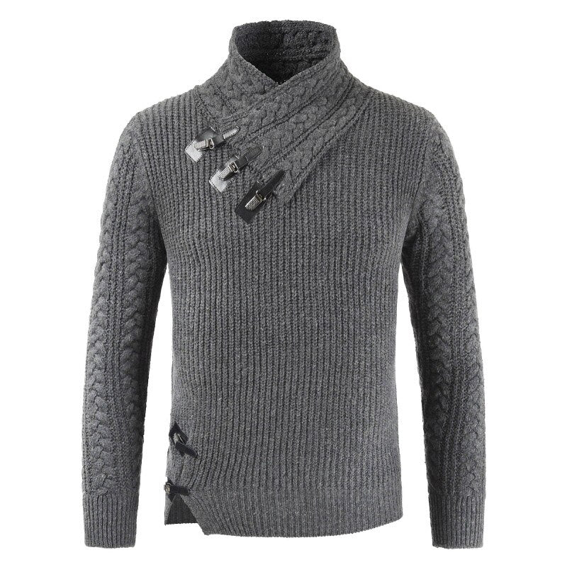 Luxury Cashmere Sweater for Men - Oliver-Dark Grey-S-State of Style