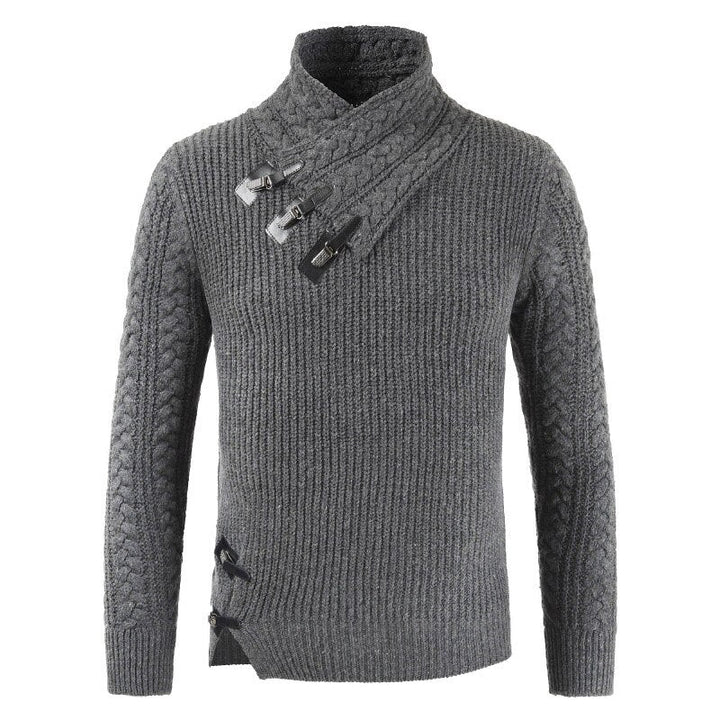 Luxury Cashmere Sweater for Men - Oliver-Dark Grey-S-State of Style