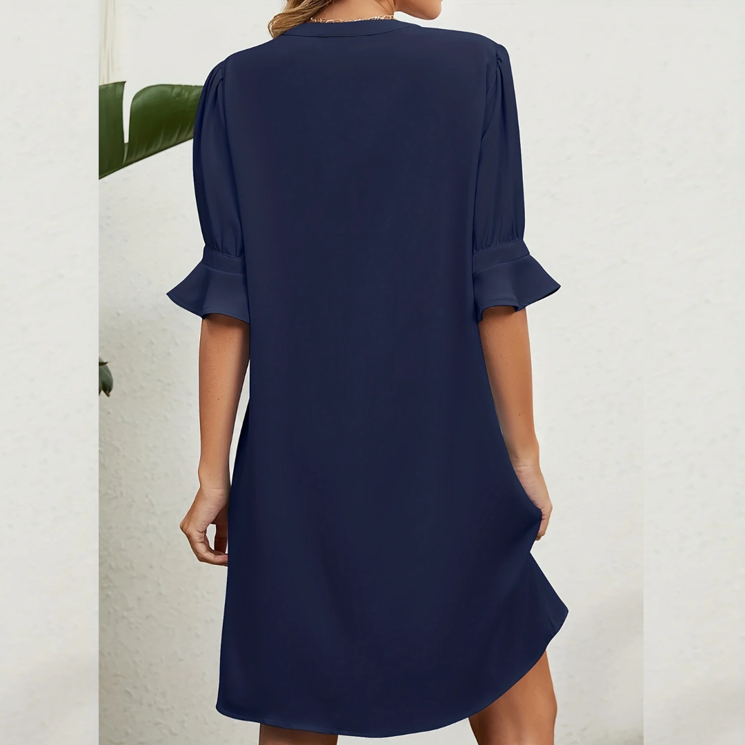 Luxury Casual Dress - Aurora-Light Blue-S-State of Style