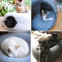 Luxury Cat Bed and Playhouse - WhiskerNest-Black-State of Style
