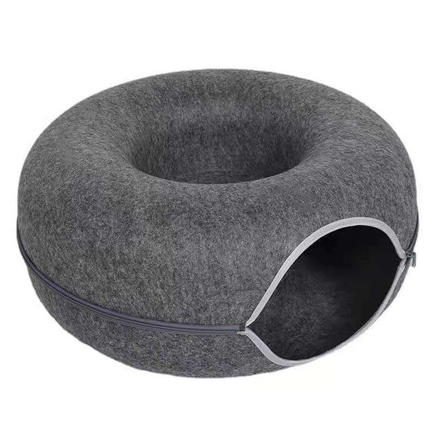 Luxury Cat Bed and Playhouse - WhiskerNest-Black-State of Style