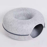 Luxury Cat Bed and Playhouse - WhiskerNest-Grey-State of Style