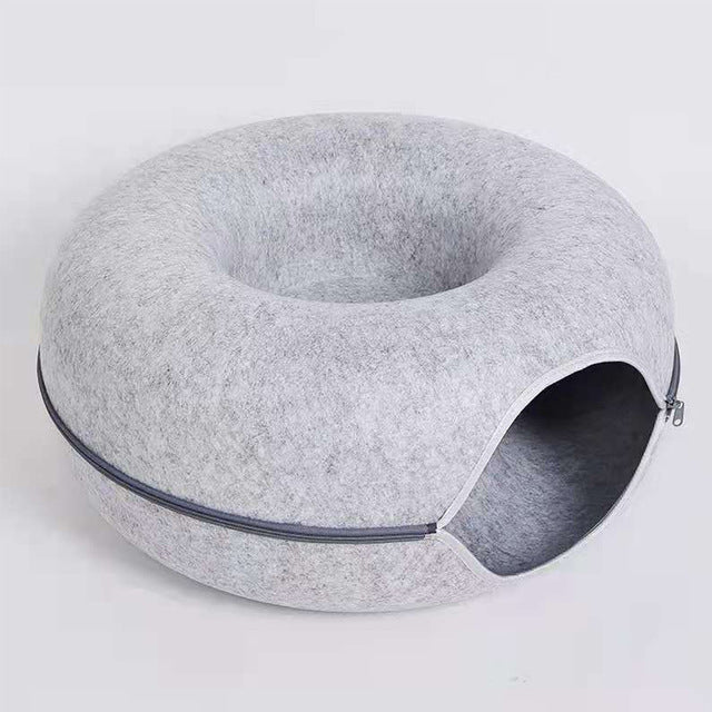 Luxury Cat Bed and Playhouse - WhiskerNest-Grey-State of Style