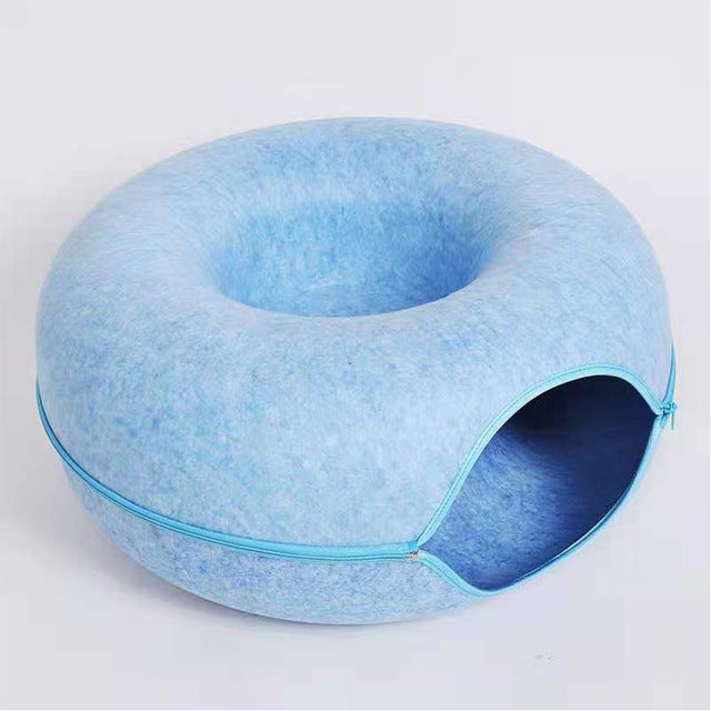 Luxury Cat Bed and Playhouse - WhiskerNest-Light blue-State of Style