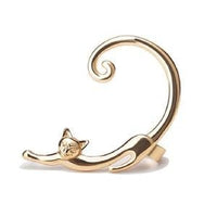 Luxury Cat Earrings - Leocadia-Gold-State of Style