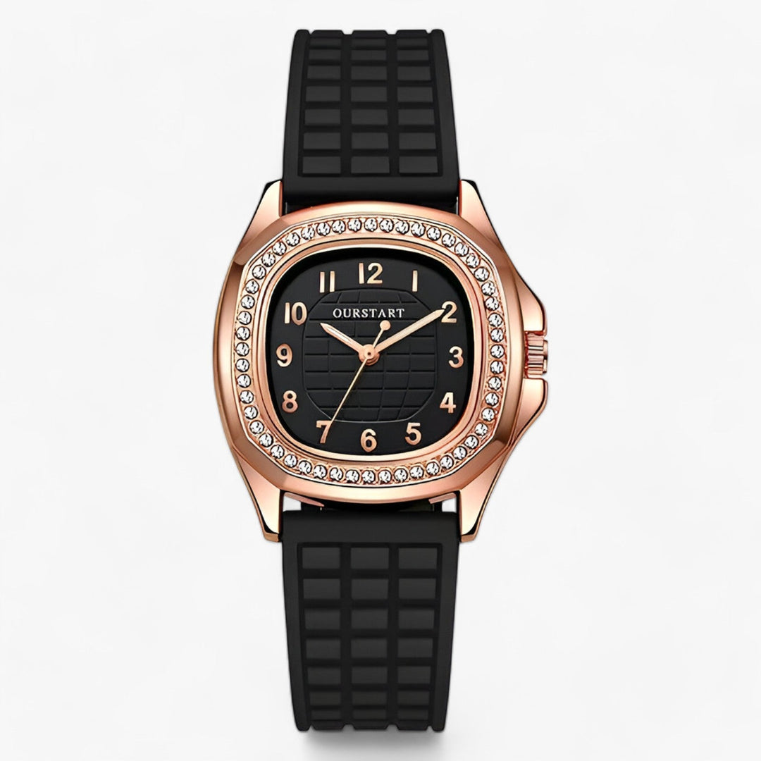 Luxury Diamond Women's Watch - Seraphina-Black-State of Style
