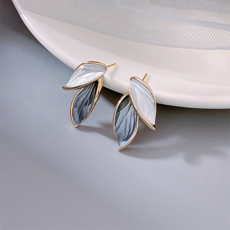 Luxury Enamel Lucky Wing Earrings - Aelina-State of Style
