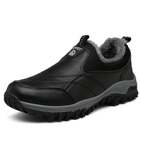 Luxury Ergonomic Men's Slip-ons - Elias Comfort Fit-Black Lined-4-State of Style