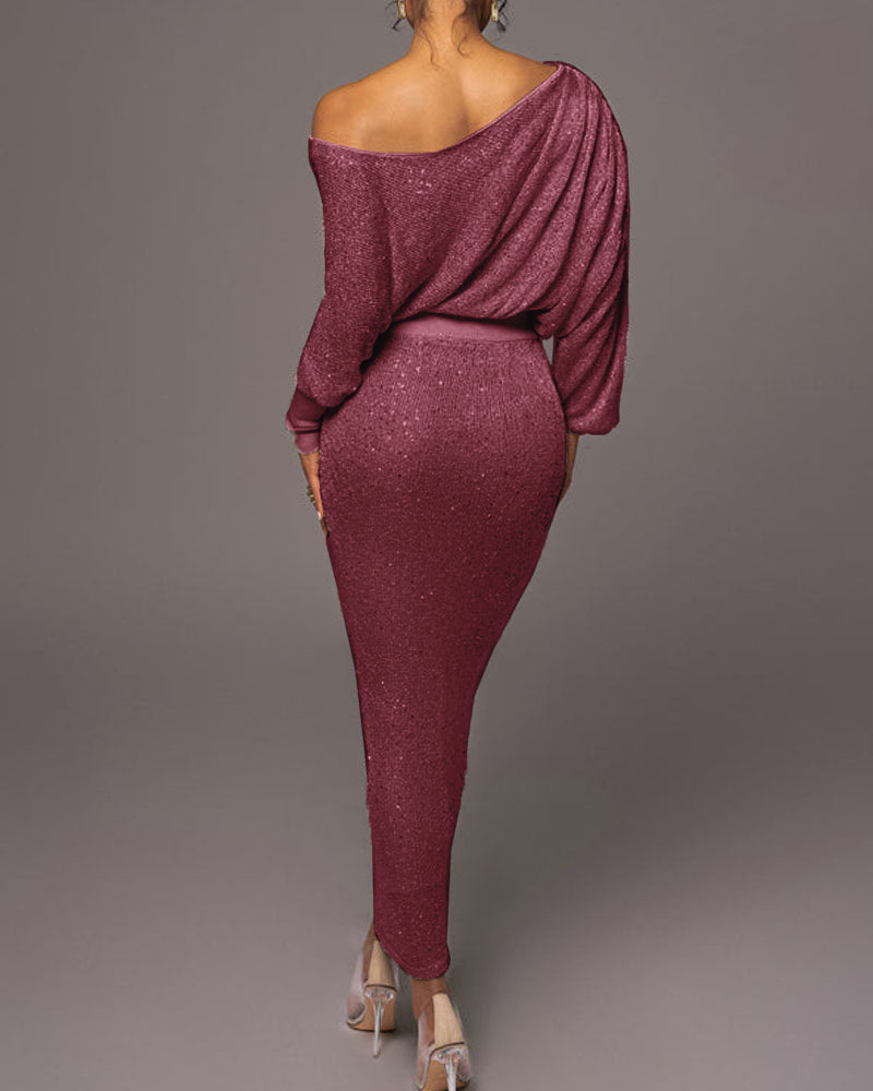 Luxury Evening Dress - Evelina-Silver-S-State of Style