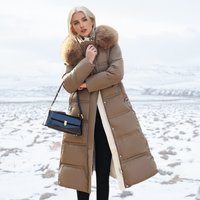 Luxury Faux Fur Winter Coat for Women - Amara-Brown-S-State of Style