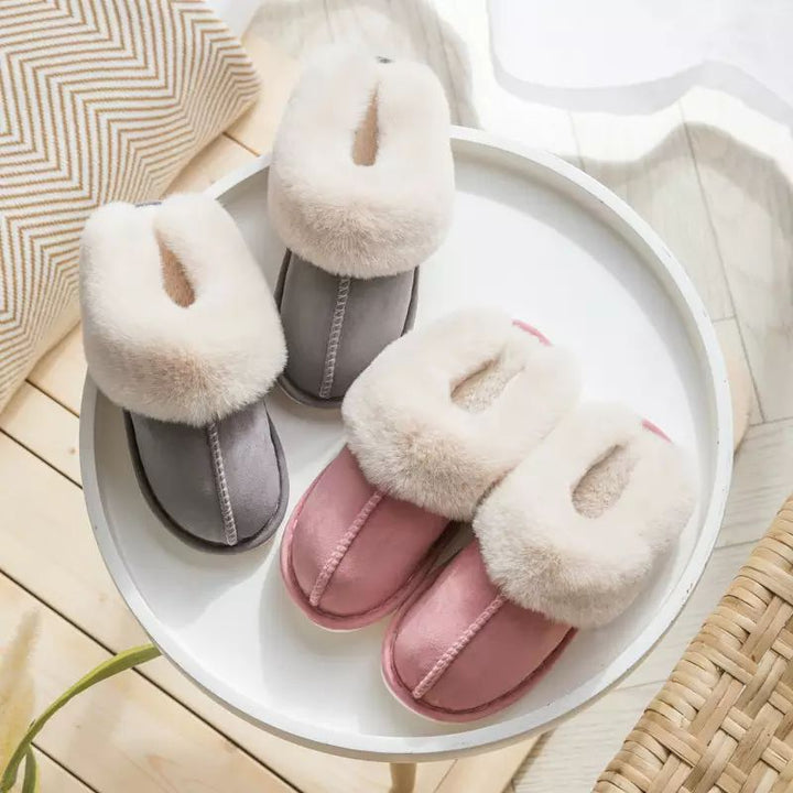 Luxury Faux Suede Women's Slippers - Celine-Beige-AU 5-6-State of Style