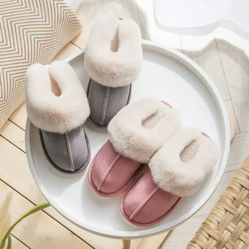 Luxury Faux Suede Women's Slippers - Celine-Beige-AU 5-6-State of Style