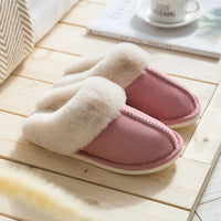 Luxury Faux Suede Women's Slippers - Celine-Pink-AU 5-6-State of Style