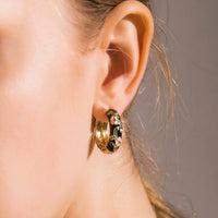 Luxury Flower Earrings - Roselle-Black-State of Style