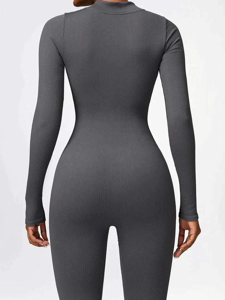 Luxury Full-Body Romper with Long Sleeves - Lisa-Black-XS-State of Style