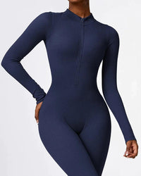 Luxury Full-Body Romper with Long Sleeves - Lisa-Black-XS-State of Style