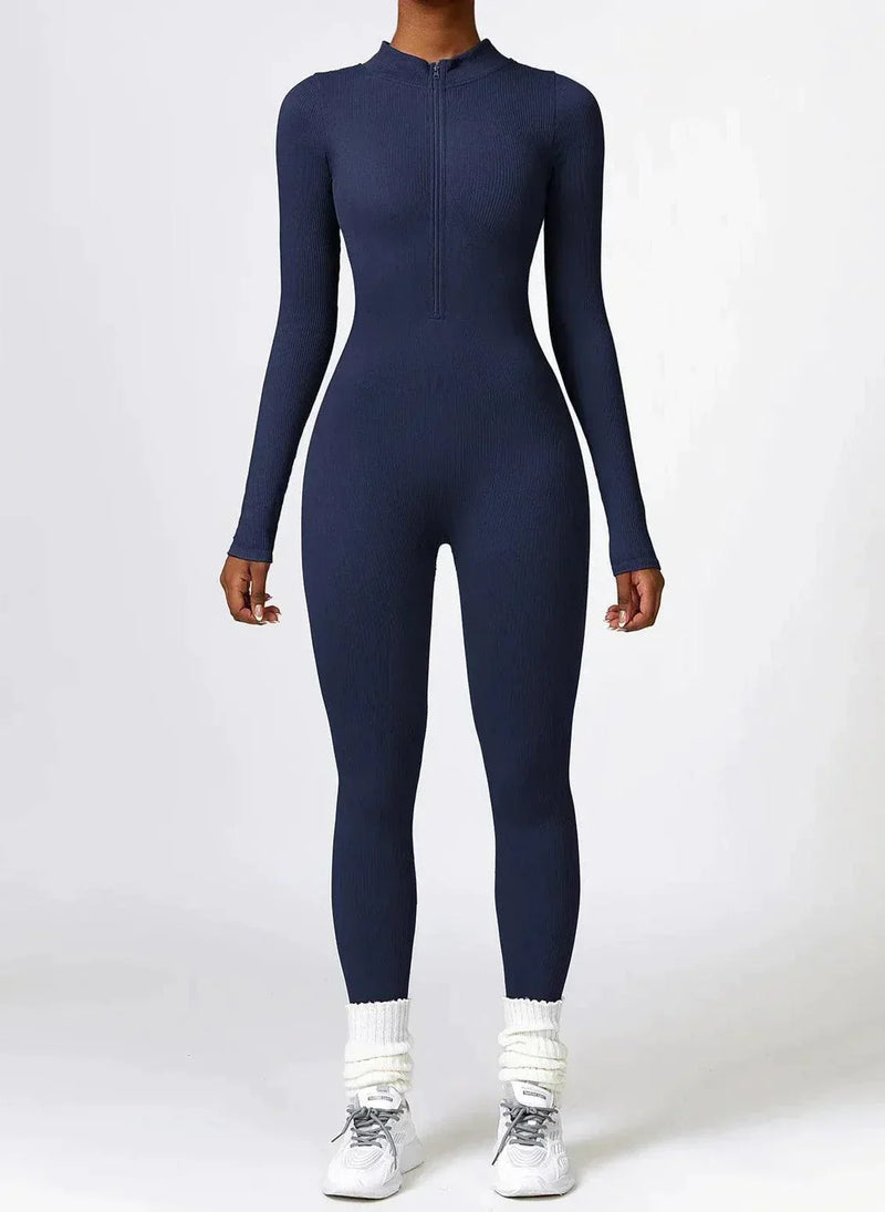 Luxury Full-Body Romper with Long Sleeves - Lisa-Black-XS-State of Style