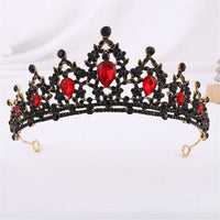 Luxury Gold Crystal Crown – Vintage-Style Regal Tiara-Yellow-State of Style