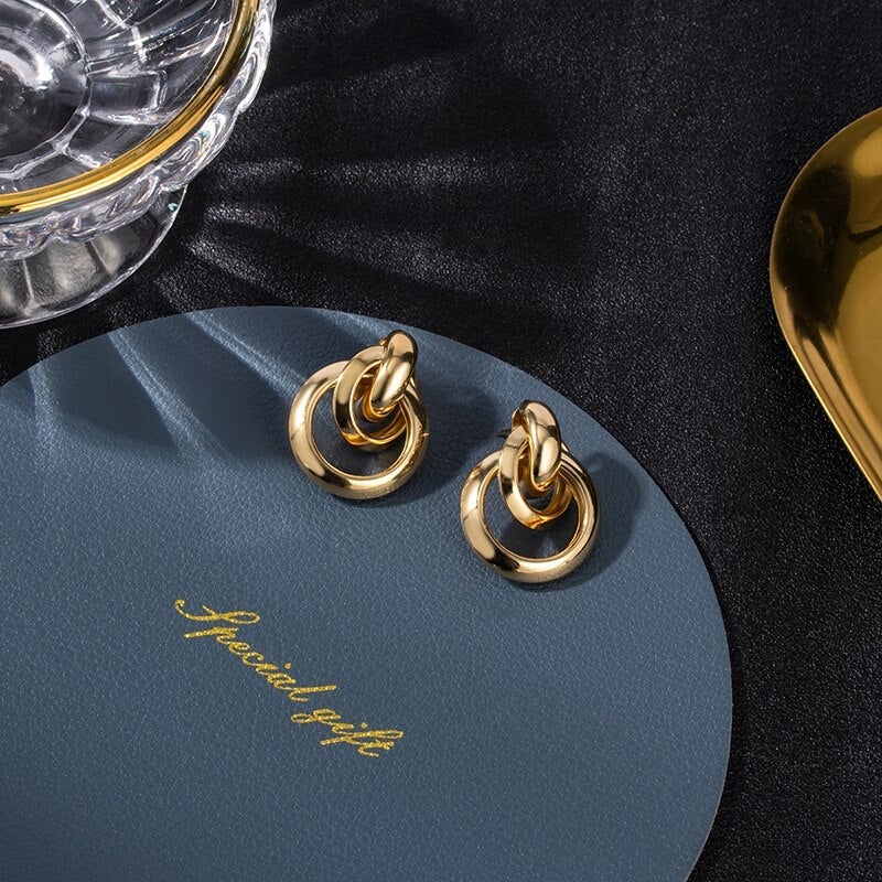 Luxury Gold Earrings - Celestyn-State of Style