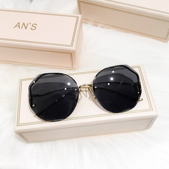 Luxury Gradient Sunglasses – Chic Frameless Design with UV Protection-Gold Grey-State of Style
