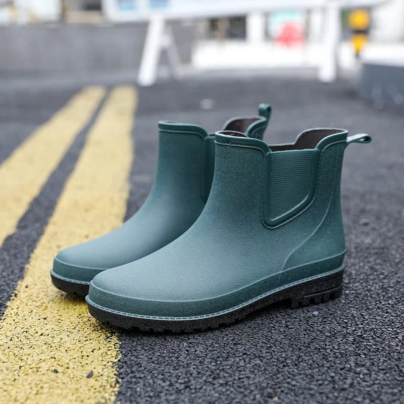 Luxury Half-height Waterproof Men’s Rain Boots - Lucas Rain Walk-Green-6.5-State of Style