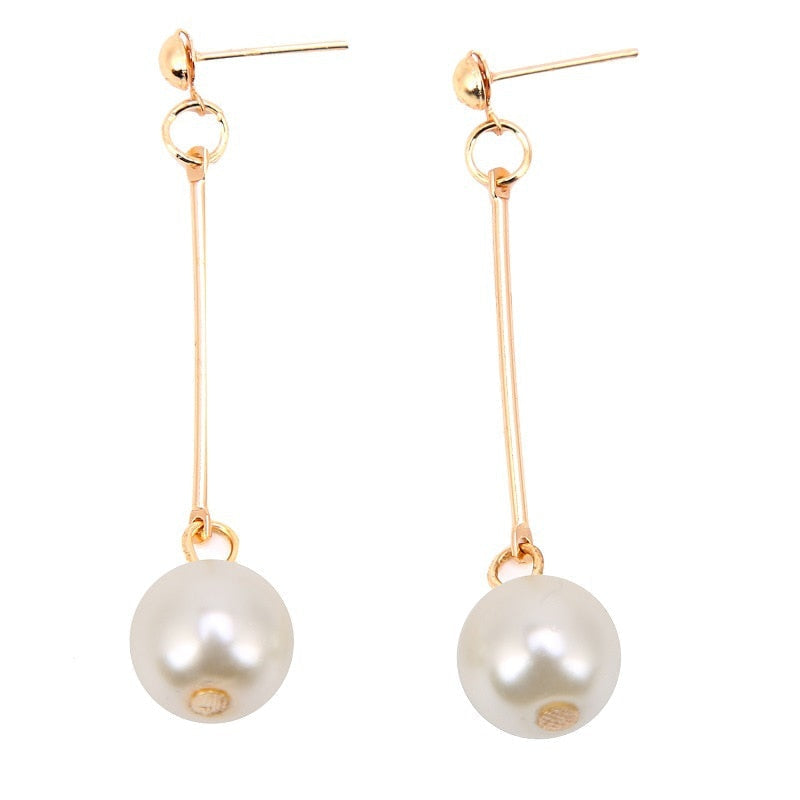 Luxury Hanging Earrings with Pearls - Céline-State of Style