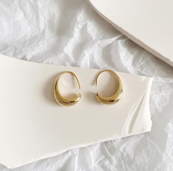 Luxury Hoop Earrings - Celestina-Gold-State of Style