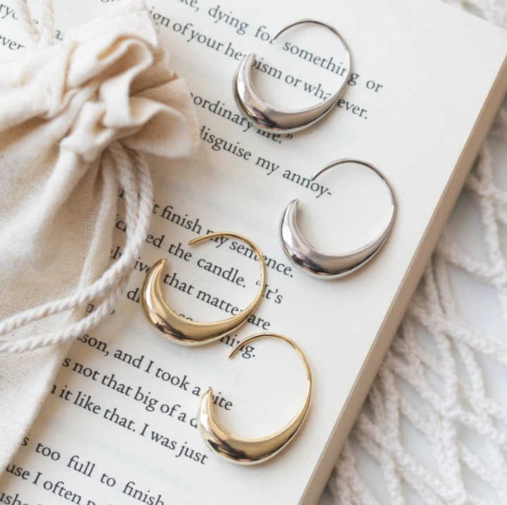 Luxury Hoop Earrings - Celestina-Gold-State of Style