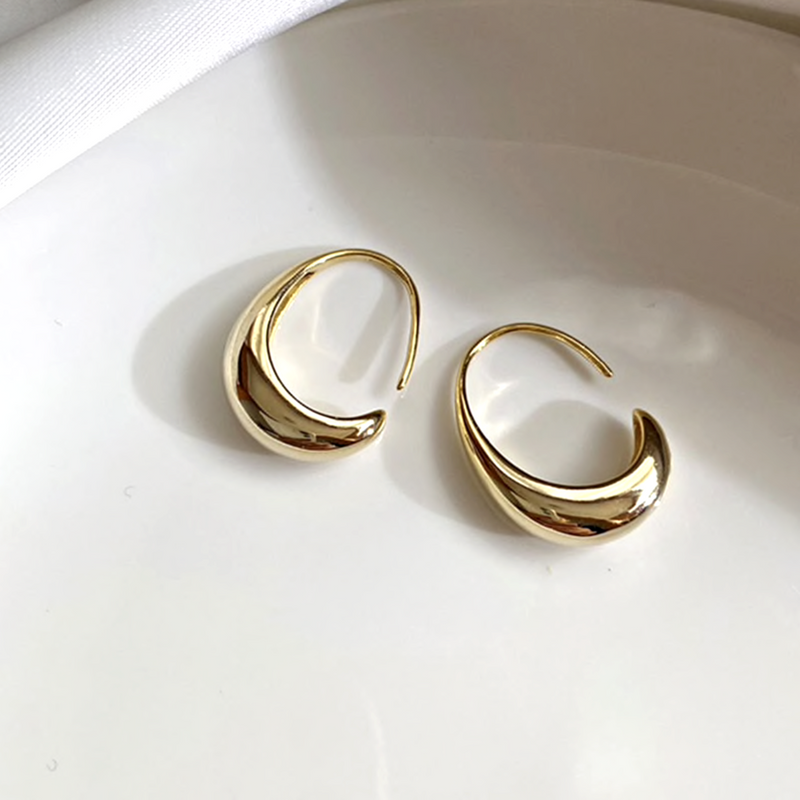 Luxury Hoop Earrings - Celestina-Gold-State of Style