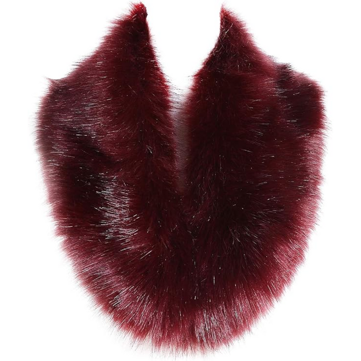 Luxury Imitation Fur Neck Warmer Scarf - Daisy-Bordeaux-State of Style