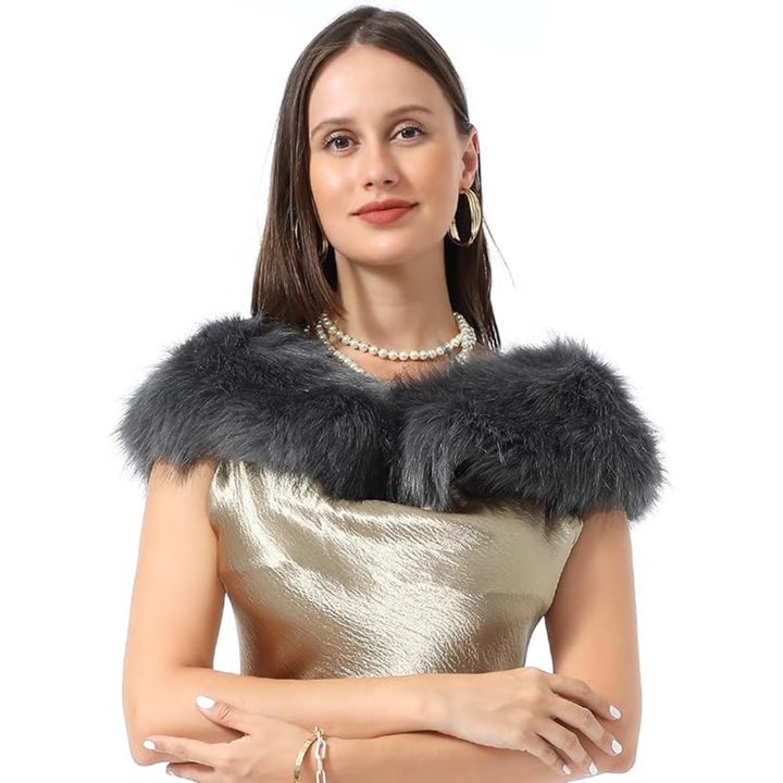 Luxury Imitation Fur Neck Warmer Scarf - Daisy-Nature-State of Style