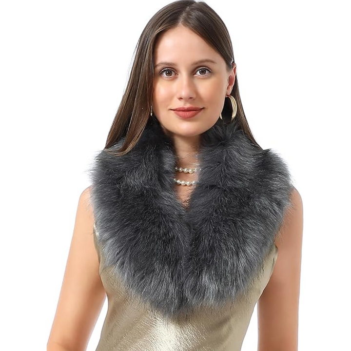 Luxury Imitation Fur Neck Warmer Scarf - Daisy-Nature-State of Style