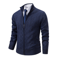 Luxury Knitted Men's Vest - Henry-Dark Blue-M-State of Style