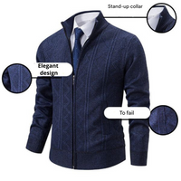 Luxury Knitted Men's Vest - Henry-Dark Blue-S-State of Style