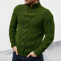 Luxury Knitted Sweater for Men - KnitCraft-Green-M-State of Style