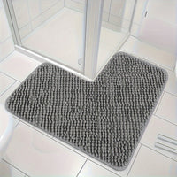 Luxury L-shaped Non-slip Corner Shower Mat - Evelyn-Grey-40 cm × 40 cm × 80 cm-State of Style