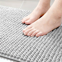 Luxury L-shaped Non-slip Corner Shower Mat - Evelyn-Grey-40 cm × 40 cm × 80 cm-State of Style