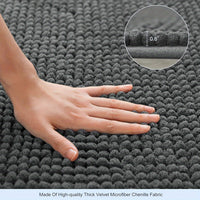 Luxury L-shaped Non-slip Corner Shower Mat - Evelyn-Grey-40 cm × 40 cm × 80 cm-State of Style